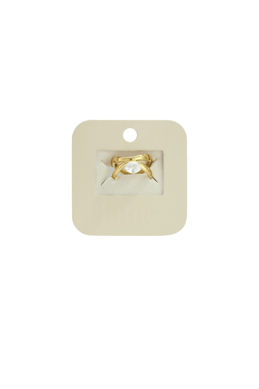 Anillos de piedras preciosas de acero inoxidable líneas simples diarias Serie simple Joyas para mujer Imagen3