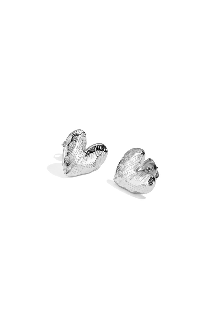 Pendientes de botón Corazón Simple Diario Serie Simple Joyas para mujer 