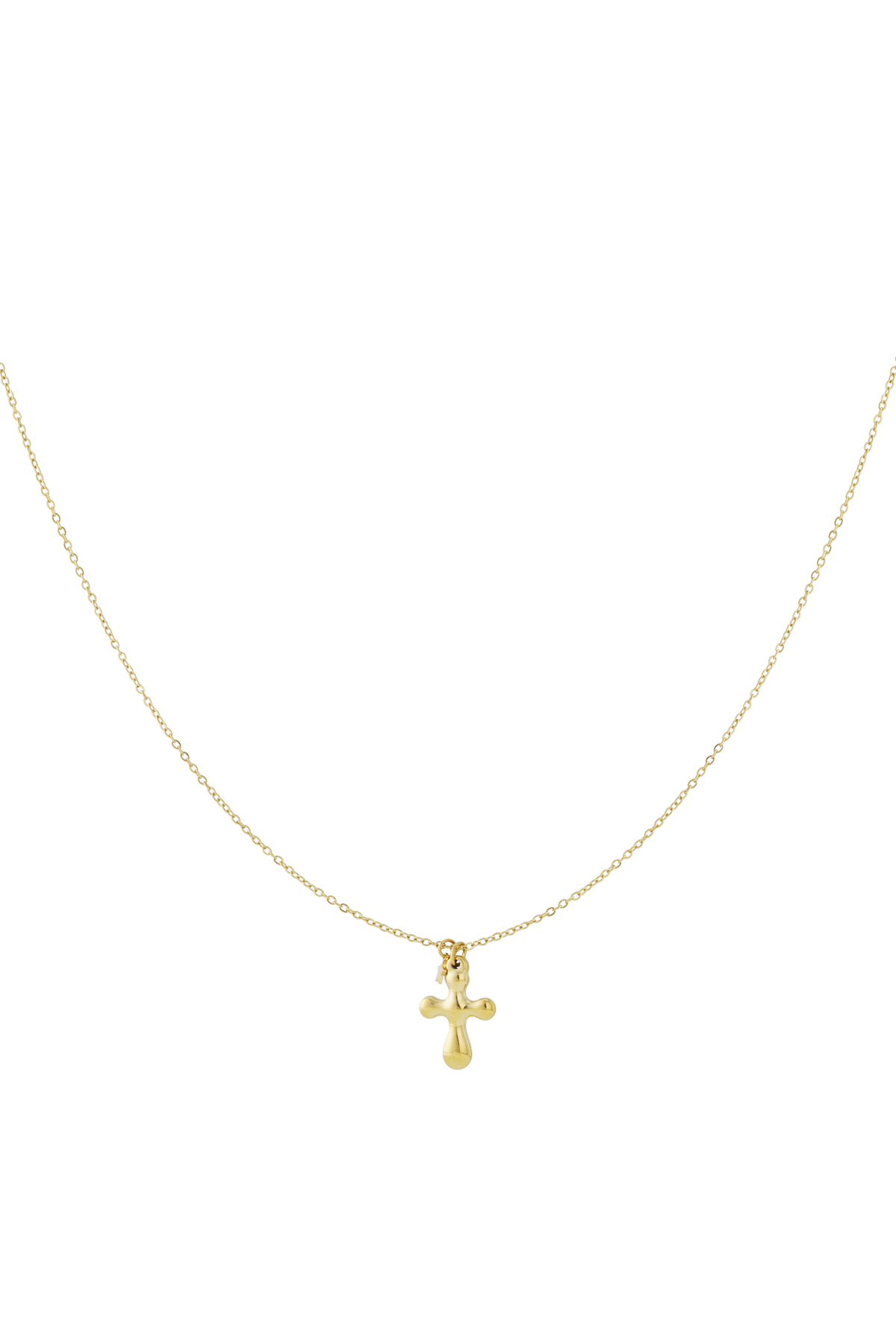 304S.steel Pendant necklaces Cross Casual Daily Simple Series Women's jewelry
