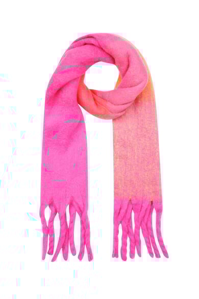 Scarf light colors Rose Polyester h5