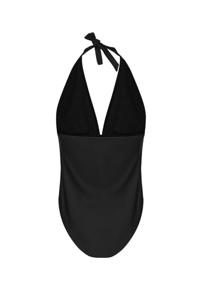 Badeanzug Goldfarbe party - schwarz S h5 Bild3
