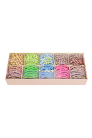 Set Haarschleifen/Armband bunt Multi Polyester h5 Bild2