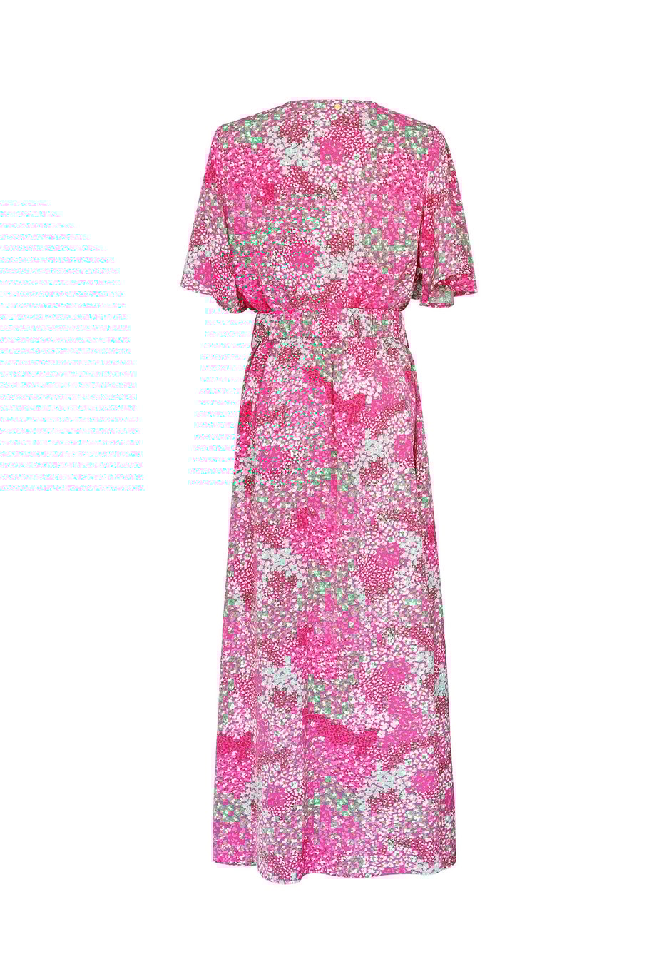 Maxikleid Blumendruck Rosa S Bild3