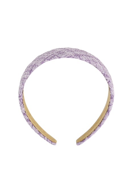 Patterned headband - lilac Purple Plastic