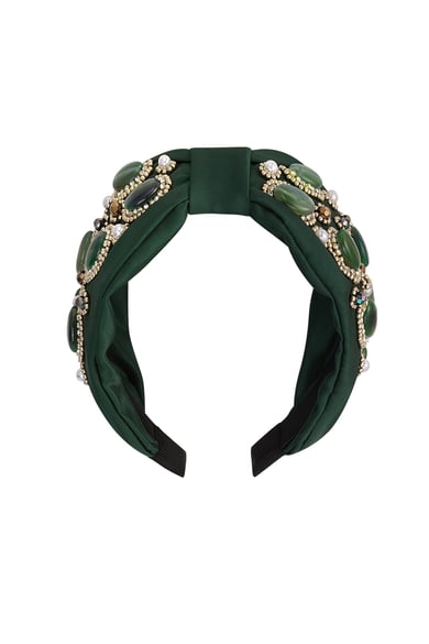 Serre-tête perles party - Polyester vert h5 Image6