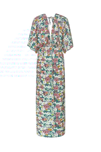Vestido flores alegres - verde h5 Imagen8