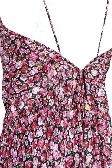 Kleid mit Spaghettiträgern und Aufdruck – rot h5 Bild6