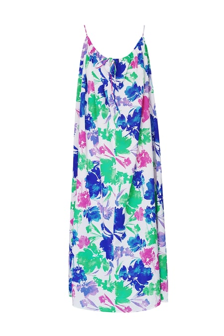 Dress floral print - green/blue/pink 2