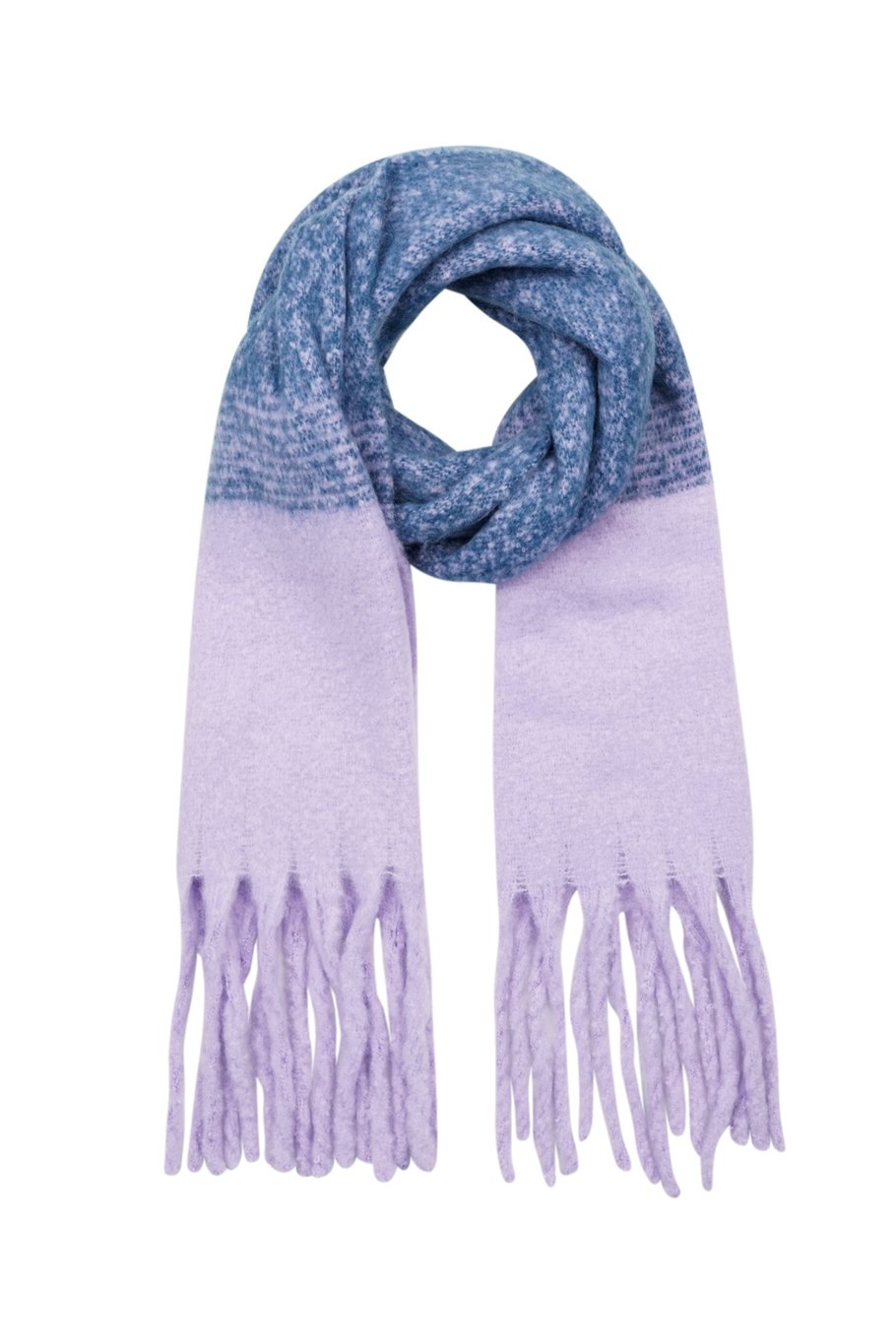 Bunter Schal beige schwarz