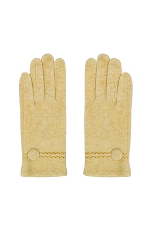 Gloves with button - mustard h5 