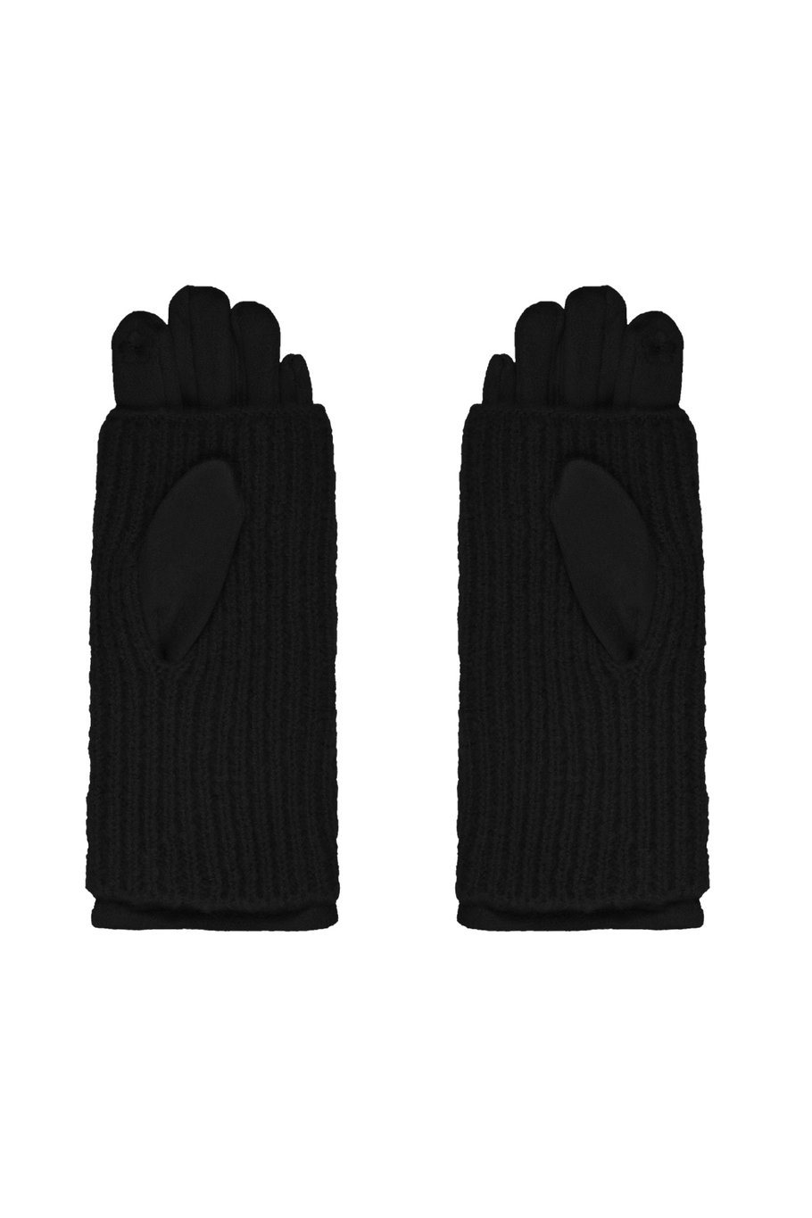 Handschuhe doppelschichtig - schwarz Bild2