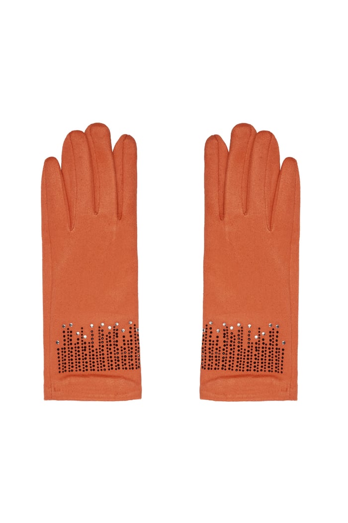 Gloves stones - orange 