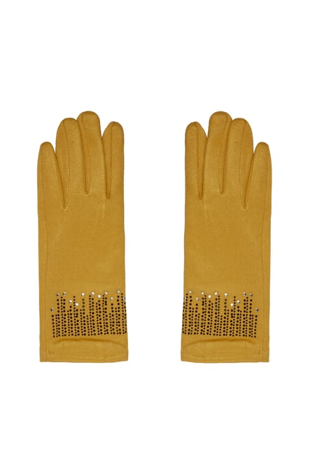 Gloves stones - yellow 2