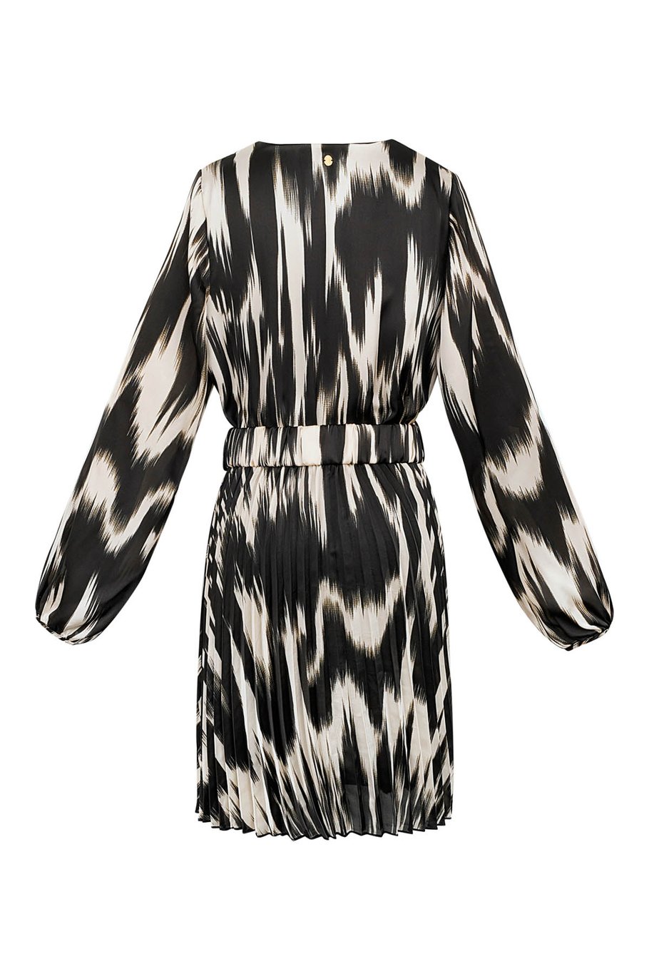 Robe imprimé rayures - noir/blanc Image2