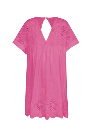 Kurzes Kleid mit offenem Rücken – Fuchsia h5 