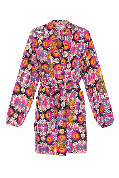 Short kimono colorful print - multi 2