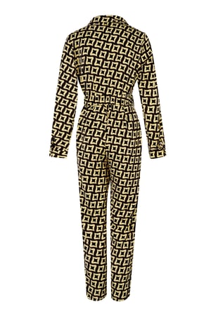 Jumpsuit retro print black h5 Picture6