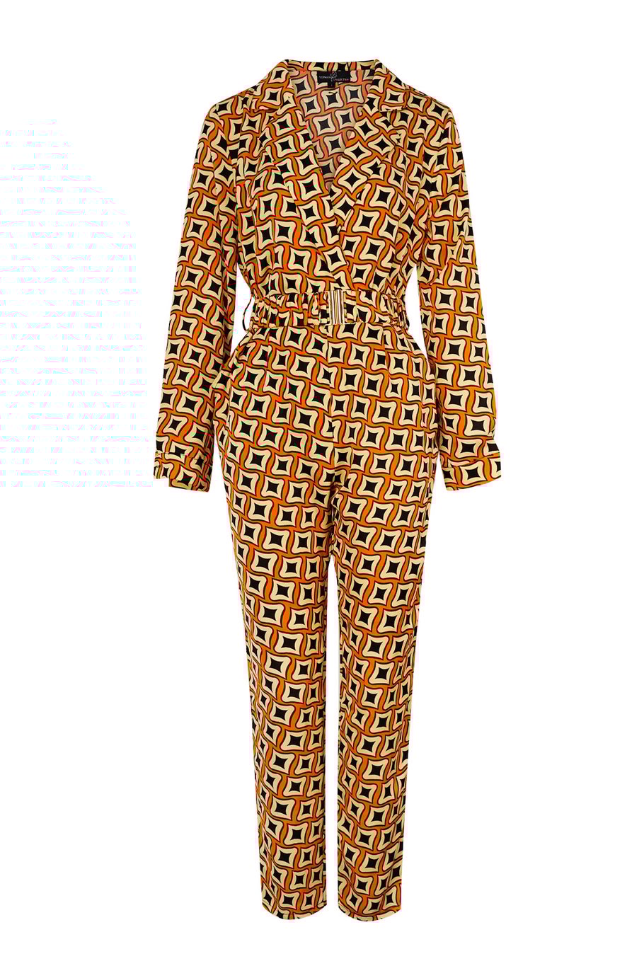 Overall mit Retro-Print in Schwarz