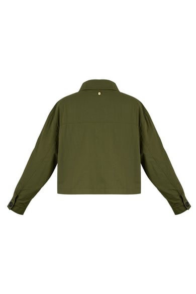 Cropped jacket - groen h5 Afbeelding9