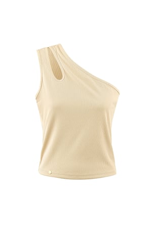 One shoulder top - skin color h5 