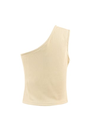 One shoulder top - skin color h5 Picture7