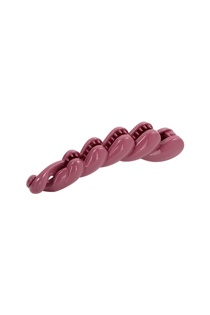 Hair clip braid - fuchsia 