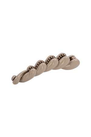 Hair clip braid - gray h5 