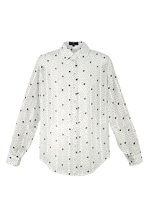 Blouse dots - white h5 