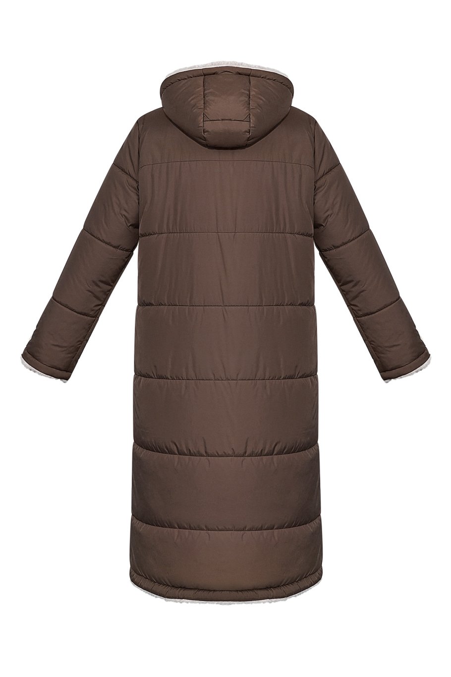 Nylon long coat - Brown - S h5Picture7