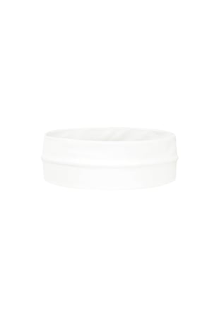 Basic hair band elastic - white h5 