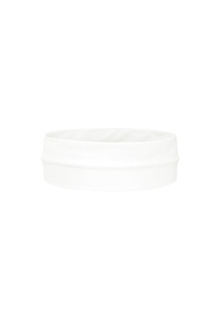 Basic hair band elastic - white 