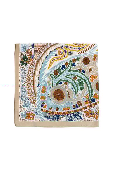 Schal Busy Autumn Print - Weiß Multi h5 Bild2