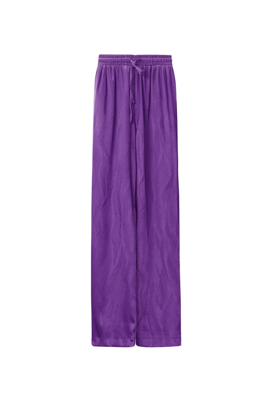 Satinhose mit Aufdruck - Lila