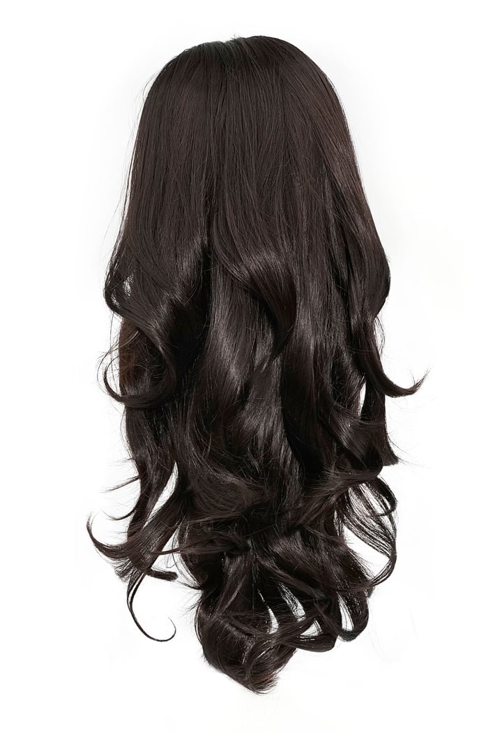 Ponytail wavy curl - black 