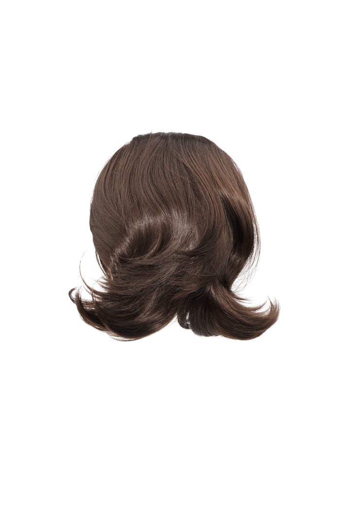 Ponytail short light wave - dark brown 