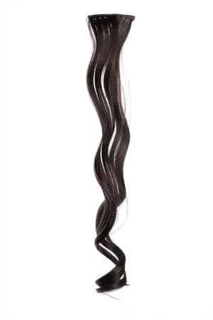 Single clip in wavy - black h5 