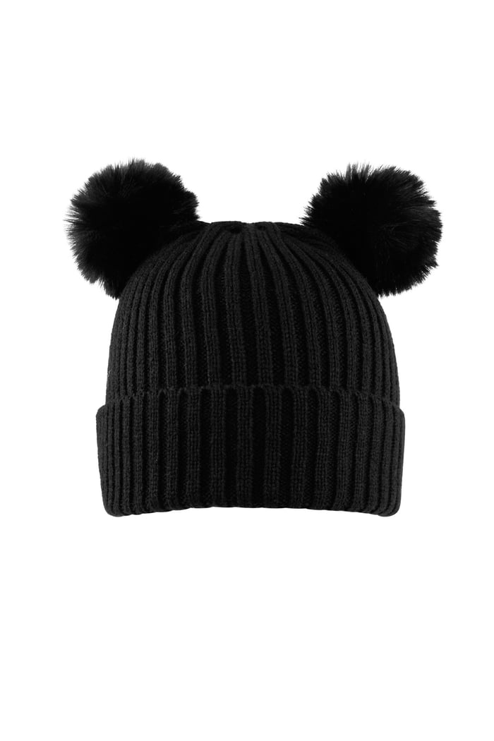 Kids - basic hat with black balls 