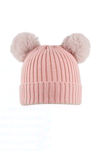 Kids - basic hat with beige balls h5 