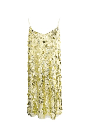 Sparkling dream glitter dress - Gold color h5 