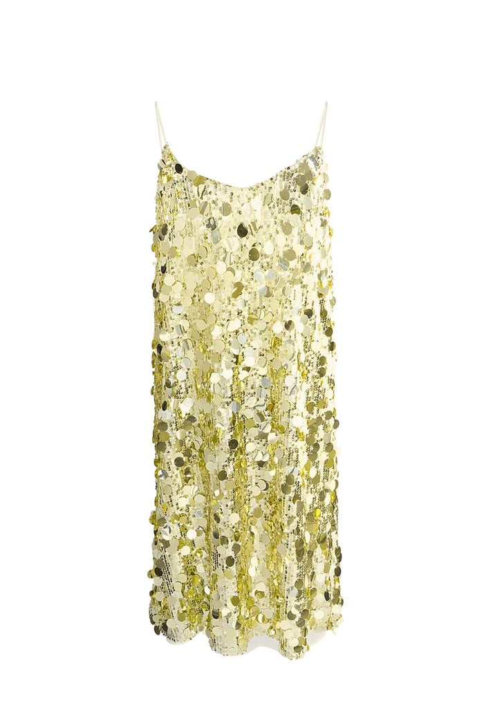 Funkelndes Traum-Glitzerkleid - Goldfarbe 