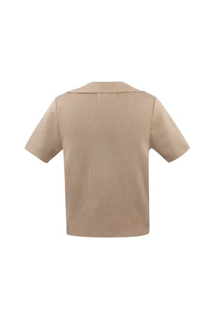 Polo half button-up small/medium – beige h5 Picture7