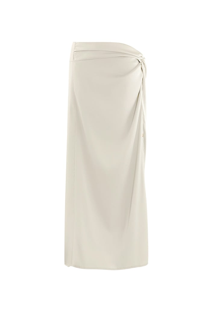 Long skirt knotted - beige  