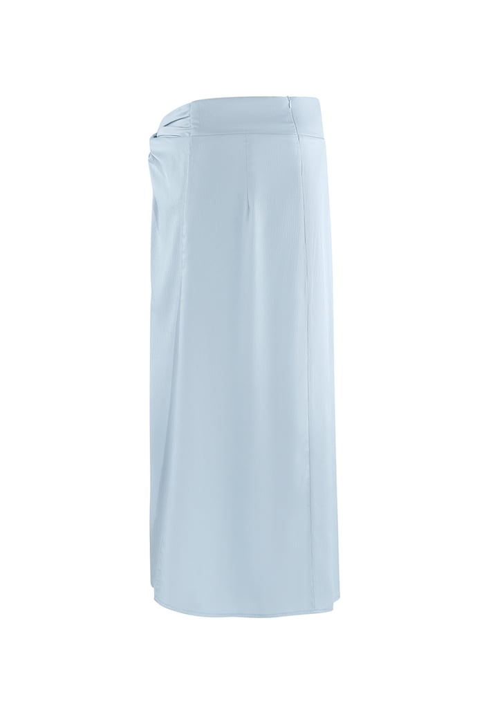 Long skirt knotted - light blue  Picture4