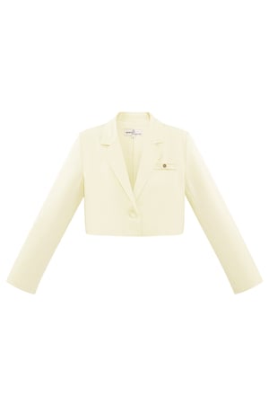 Cropped blazer - off-white h5 