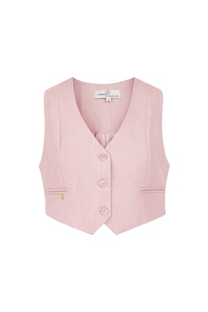 Cropped waistcoat - pink  h5 