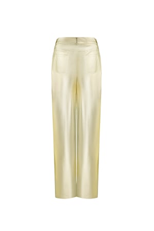 Metallische Hose – Goldfarbe - Goldfarbefarbe h5 Bild7