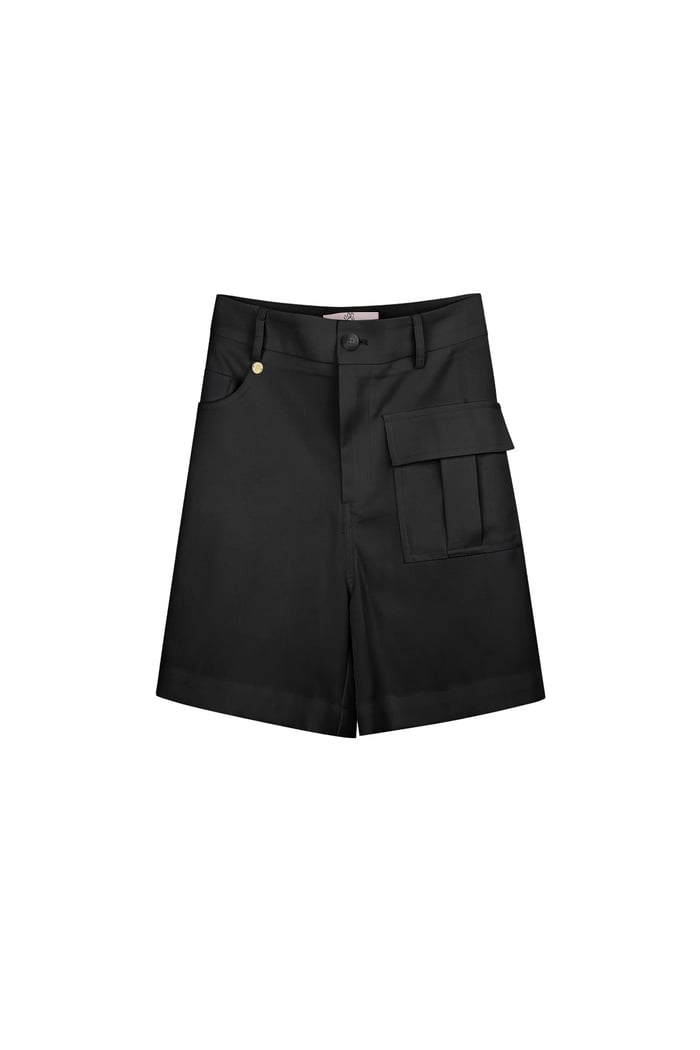 Shorts with pocket - black 