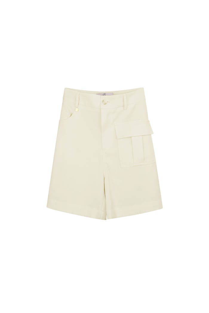 Shorts with pocket - off-white 