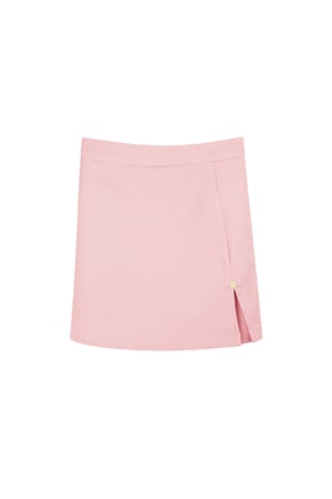 Mini skirt with slit - pink  h5 