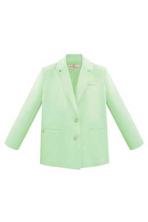 Two-button blazer - green  h5 